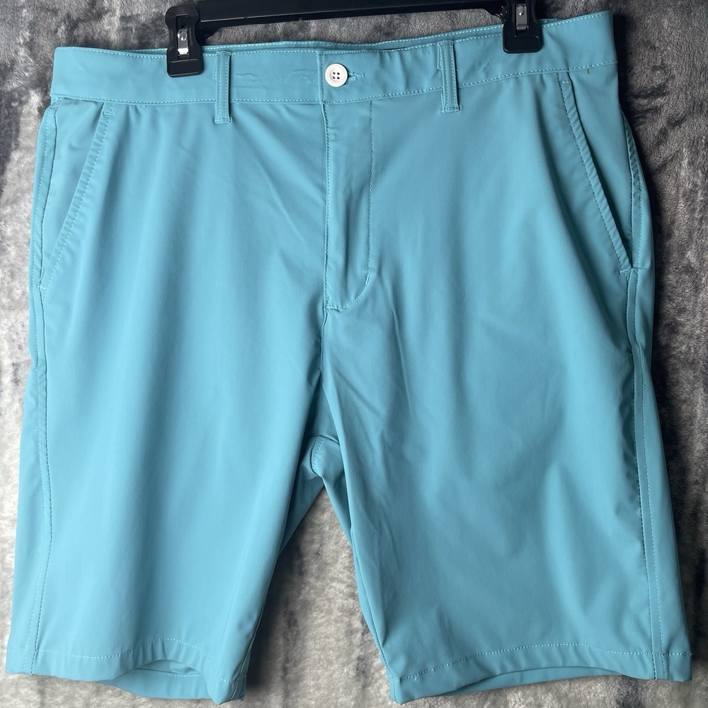 Kenneth Cole Golf Shorts Lightweight Teal Men's Size 36 Inseam 9"